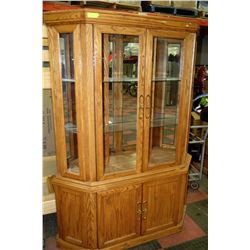 OAK CHINA CABINET