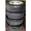 Image 1 : 4 CONTINENTAL WINTER STUDDED TIRES 225/60R/16