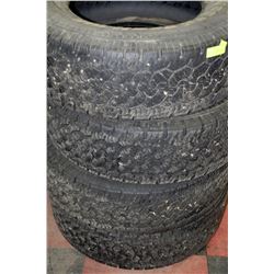 4 TIRES -LT 265/70R17 BF GOODRICH RUGGED TRAIL T/A