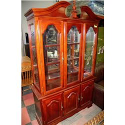 MAHOGANY BUFFET & HUTCH