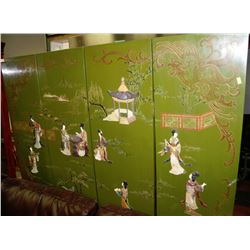 CHINOISERE 4 PANEL SCREEN