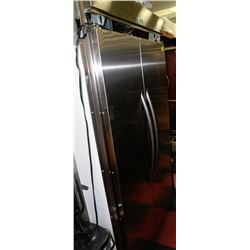 LARGE KITCHEN AID STAINLESS STEEL 2 DOOR COUNTER