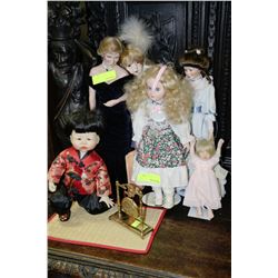 COLLECTION OF 6 PORCELAIN DOLLS