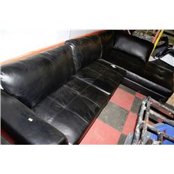 NEW BLACK LEATHERETTE LARGE SECTIONAL