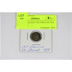 RARE 1870 QUEEN VICTORIA SILVER NICKEL