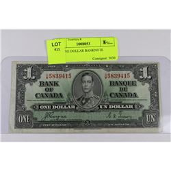 1937 ONE DOLLAR BANKNOTE