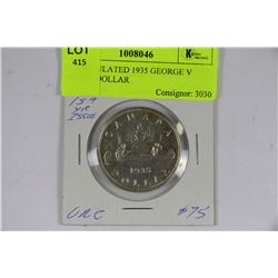 UNCIRCULATED 1935 GEORGE V SILVER DOLLAR