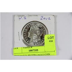 2012 1oz U.S. SILVER EAGLE COIN