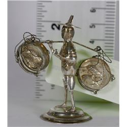 STERLING SILVER GOLD PANNER MINI FIGURE