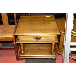 ESTATE MAPLE SQUARE END TABLE ON CHOICE
