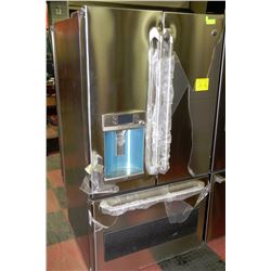 GE STAINLESS STEEL BOTTOM FREEZER FRIDGE WITH