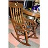 Image 1 : ESTATE VINTAGE WOOD ROCKING CHAIR