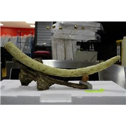 DECORATIVE TUSK REPLICA & STAND FROM THE HERD