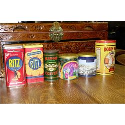 COLLECTION O F 6 TINS
