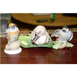 LOT OF 3 BOEHM COLLECTIBLES INCLUDING CYGNUS OLOR-