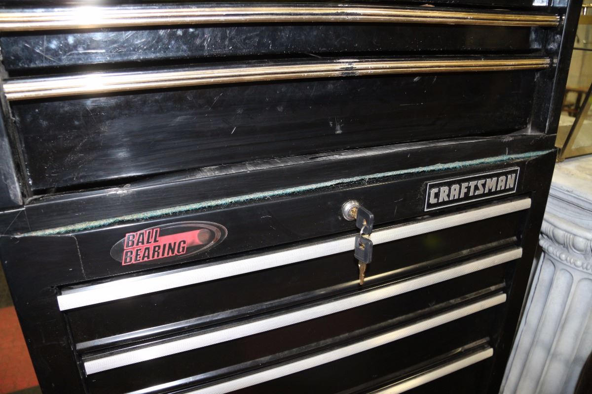 CRAFTSMAN BALL BEARING TOOL BOX LOADED WITH