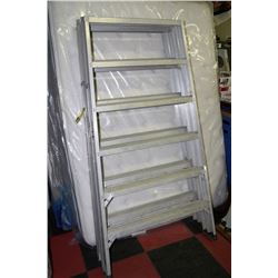 2-MUSTANG 6' ALUMINUM OVERSIZED PAINTERS LADDERS