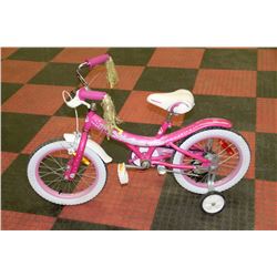 SUPERCYCLE GIRLS BIKE WITH TRAINING WHEELS