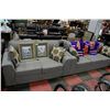 Image 1 : NEW GREY FABRIC SOFA AND LOVE SEAT WITH ACCENT