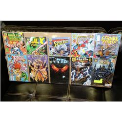 DISPLAY W/ TEN #1 COLLECTIBLE COMICS