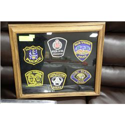 FRAMED POLICE SHOULDER FLASHERS COLLECTIONS