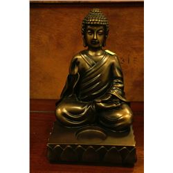 PARTY LITE BROWN STATUE W/CANDLE