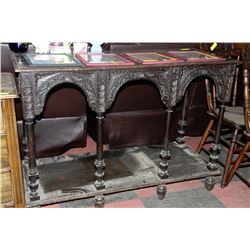 ESTATE WOOD CARVED SIDEBOARD