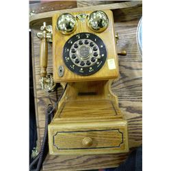 THOMAS SERIES MUSEUM REPLICA WOODEN  WALL PHONE