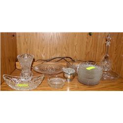 LARGE ESTATE CRYSTAL GLASS COLLECTION