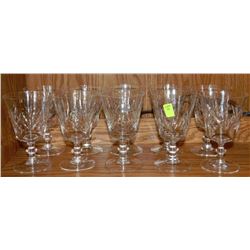 ESTATE 10 PC CRYSTAL GLASS SET