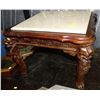 Image 1 : VINTAGE MARBLE TOP COFFEE TABLE WITH ORNATE
