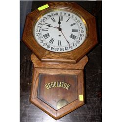 REGULATOR OAK WALL CLOCK
