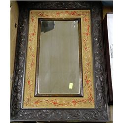 ESTATE VINTAGE WOOD CARVED MIRROR