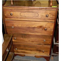 ESTATE WOOD 4 DRAWER CHEST OF DRAWERS