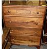 Image 1 : ESTATE WOOD 4 DRAWER CHEST OF DRAWERS