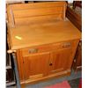Image 1 : ESTATE WOOD 2 DOOR 1 DRAWER CABINET