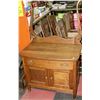 Image 1 : ESTATE OAK 2 DOOR 1 DRAWER CABINET WITH NO MIRROR