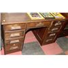 Image 1 : VINTAGE ESTATE 9 DRAWER WOOD DESK