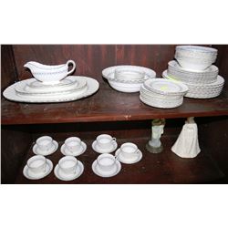 LARGE ESTATE ENGLISH AYNSLEY BONE CHINA DISH SET