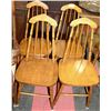 SET OF 4 MAPLE SIDECHAIRS