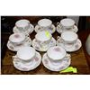 Image 1 : ESTATE ROYAL KENT 8 PC ENGLISH CUP AND SAUCER SET