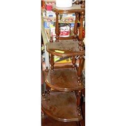 5 TIER WOOD CORNER SHELF
