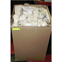 LARGE ESTATE BOX FULL OF CRYSTAL AND GLASSWARE