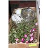 ESTATE BOX OF COLLECTIBLE ORNAMENTS, SERVING