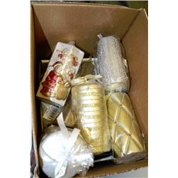 BOX OF NEW CANDLES