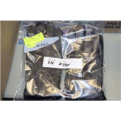 PK OF 2 MENS LEATHER GLOVES SIZE SMALL