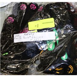 2 PKS GLOW IN THE DARK SAFETY GLOVES