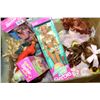 Image 1 : BOX OF DOLLS INCLUDING 3 NEW VINTAGE BARBIES
