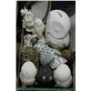 Image 1 : FLAT OF OWL COLLECTIBLES INCLUDING 2 OWL CANDLE,