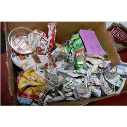 BOX OF ESTATE CRYSTAL MARTINI GLASSES